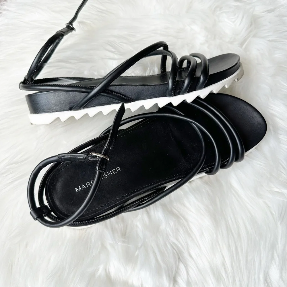 Marc Fisher Joylyn Strappy Sandals Black Size‎ 7.5